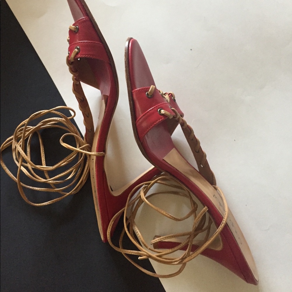 Coup de Tat red leather gladiator